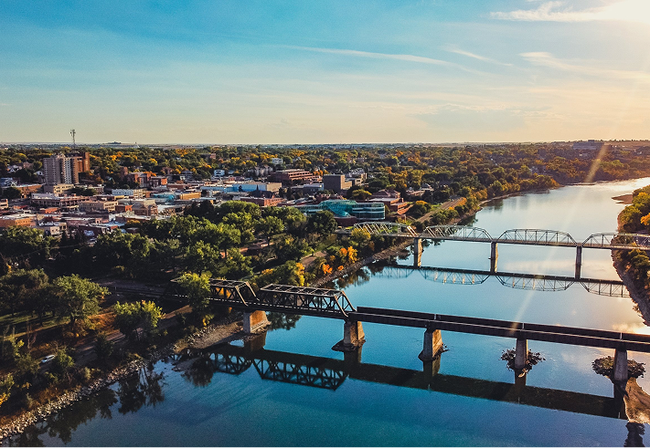 Medicine Hat city view